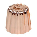 Matfer 340417 Cannele Mold, Copper-Tin Lined, Fluted 2-3/16" dia. - Image 2