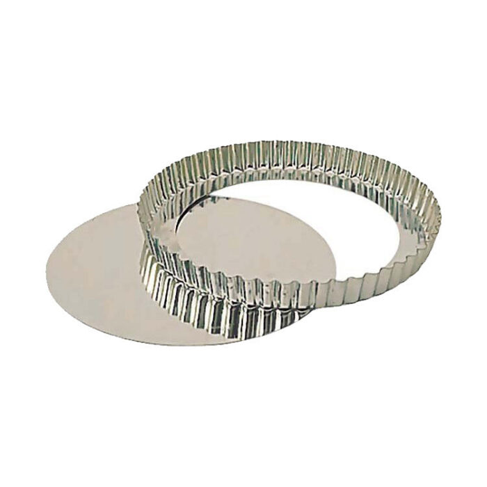 Paderno A4770230 Fluted Pan Tart w/ False Bottom, 11-7/8" - Image 1