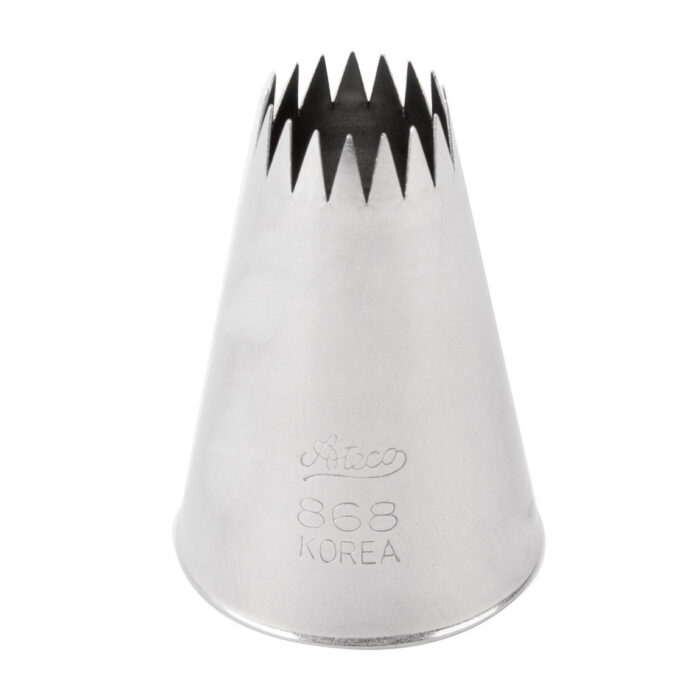 Ateco 868 French Star Pastry Tip #8 - Image 1