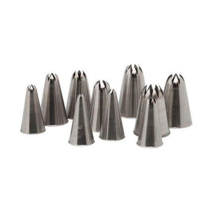Ateco 850 Closed Star Tips Pastry Set #850, Set of 10