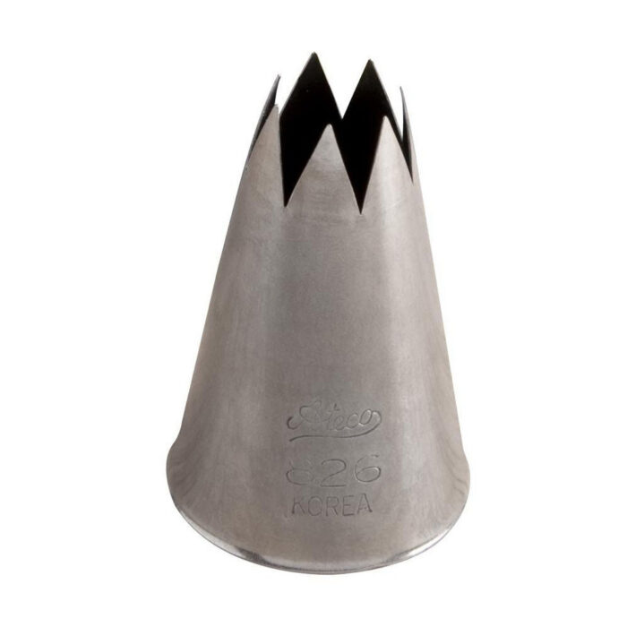 Ateco 826 Star Pastry Tip #6 - Image 1